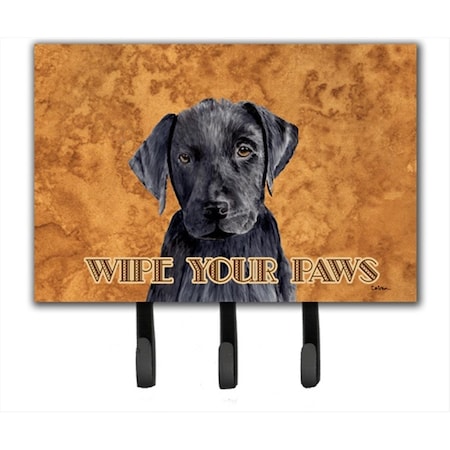 Carolines Treasures 6 x 9 In. Labrador Wipe your Paws Leash or Key Holder SC9136TH68